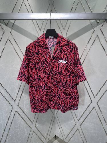 Dior Street New Casual Short Sleeved Shirt Beach Set