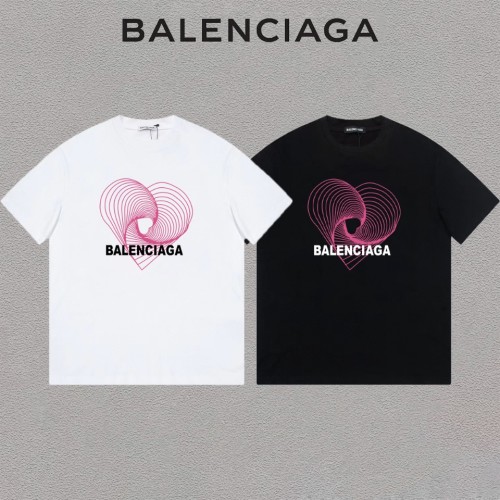 Balenciaga Classic Love Logo Letter Print Short Sleeve Couple Casual Round Neck T-shirt