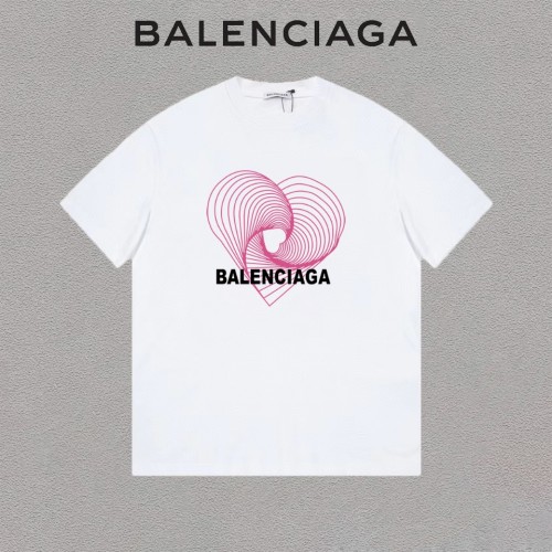 Balenciaga Classic Love Logo Letter Print Short Sleeve Couple Casual Round Neck T-shirt