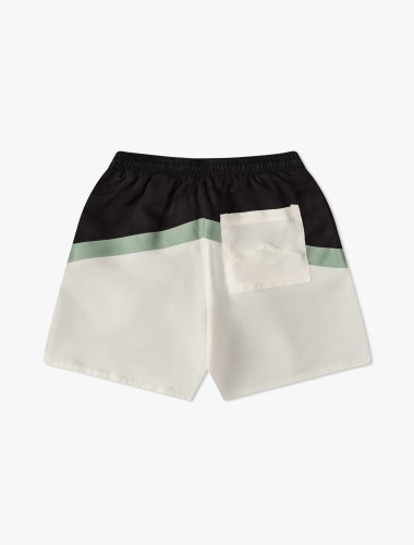 Rhude Letter Logo Splicing Drawstring Shorts Unisex Casual Street Sports Shorts