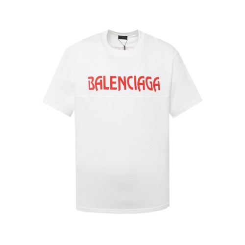 Balenciaga Street 3D Letter Logo Foam Printed Short Sleeve Couple Versatile T-shirt