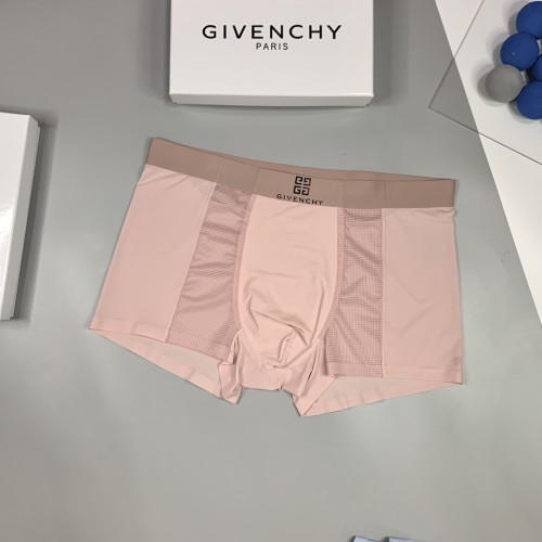 Givenchy New Fashion Ice Shreds  Men's Boxer Briefs Breathable Logo Printed Underwear 3 Pieces/Box
