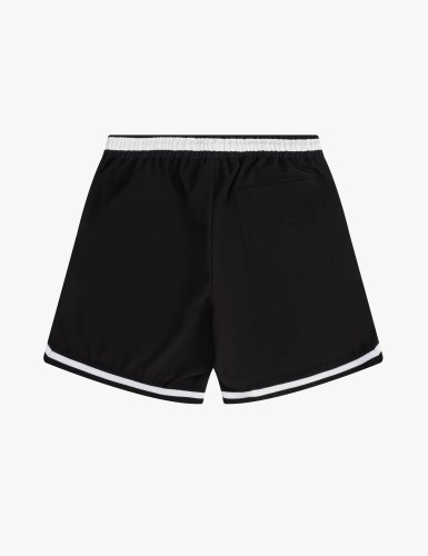 Rhude Letter Logo Splicing Webbing Drawstring Shorts Unisex Casual Street Sports Shorts