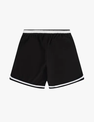 Rhude Letter Logo Splicing Webbing Drawstring Shorts Unisex Casual Street Sports Shorts