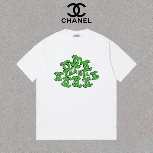 Chanel New Graffiti Logo Printed Short Sleeve Casual Round Neck T-shirt