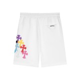 Chrome Hearts Fashion Leather Colorful Cross Loose Shorts Couple Drawstring Washed Casual Shorts