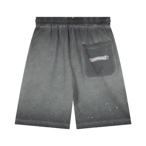 Chrome HeartsChrome Hearts Fashion Speckle Logo Loose Shorts Couple Drawstring Washed Casual Shorts
