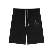 Chrome Hearts Fashion Hot Diamond Cross Loose Shorts Couple Drawstring Casual Guard Pants