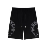 Chrome Hearts Classic Patch Embroidered Loose Shorts Couple Drawstring Casual Guard Pants