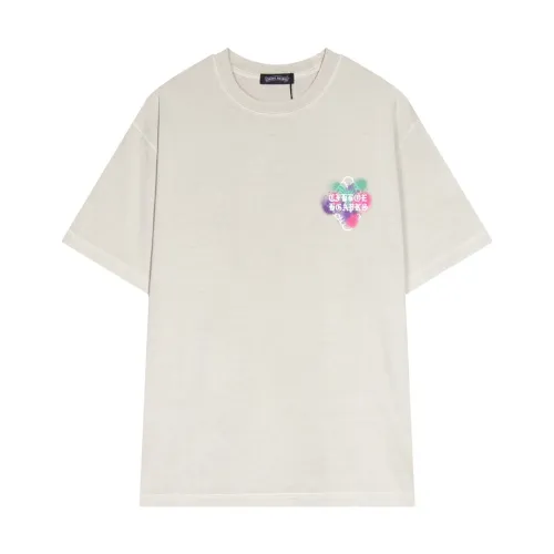 Chrome Hearts New Graffiti Cross Print Short Sleeve Couple Casual T-shirt