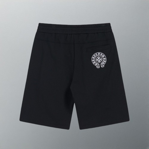 Chrome Hearts Fashion Leather Cross Zipper Pocket Casual Loose Shorts