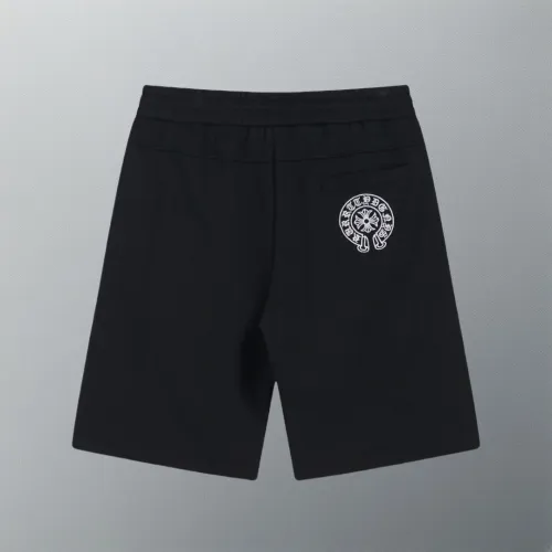 Chrome Hearts Fashion Leather Cross Zipper Pocket Casual Loose Shorts