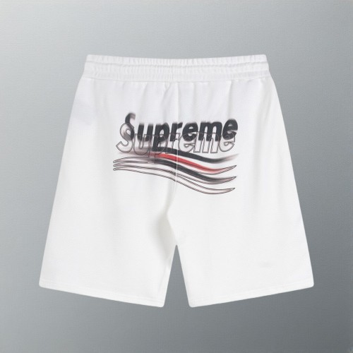 Balenciaga×Supreme Classic Couple Cola Letter Printed Casual Loose Shorts