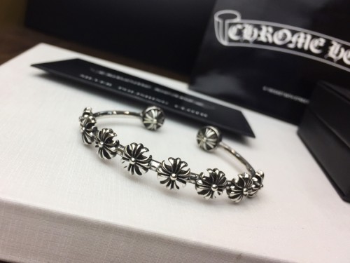 Chrome Hearts Cross Petal Open Bracelet Fashion Retro Street Bracelet
