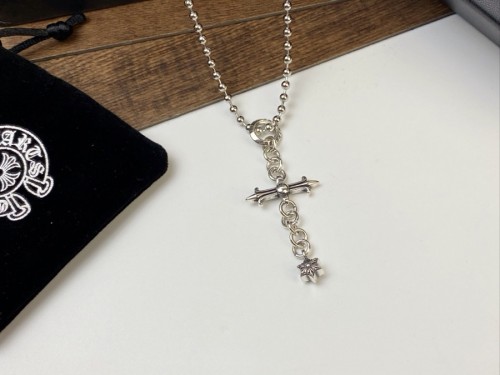 Chrome Hearts Cross Star Tassel Pendant Necklace Fashion Retro Street Necklace