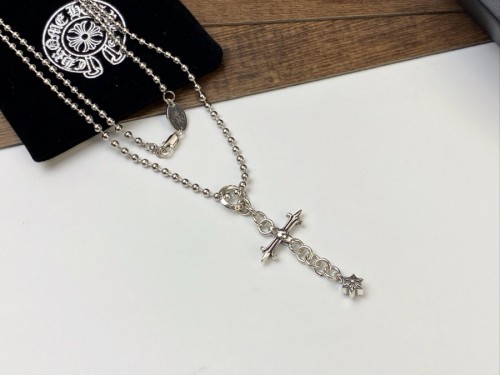 Chrome Hearts Cross Star Tassel Pendant Necklace Fashion Retro Street Necklace