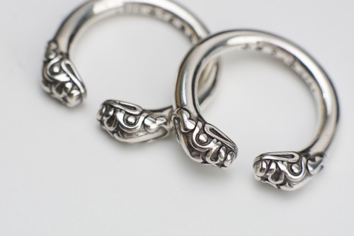 Chrome Hearts Fashion Double Faucet Ring Unisex  Punk Hip Hop Street Ring