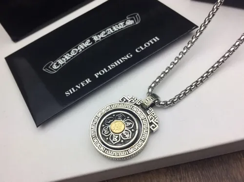 Chrome Hearts New Bagua Yin Yang Flipped Pendant Unisex Fashion Retro Necklace Length：70cm