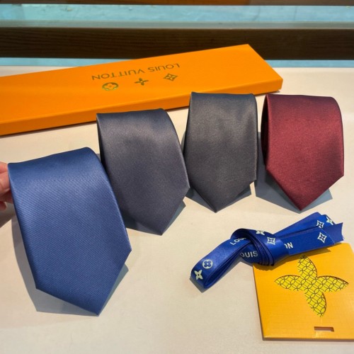Louis Vuitton Classic Men's Tie Panel Logo Tie