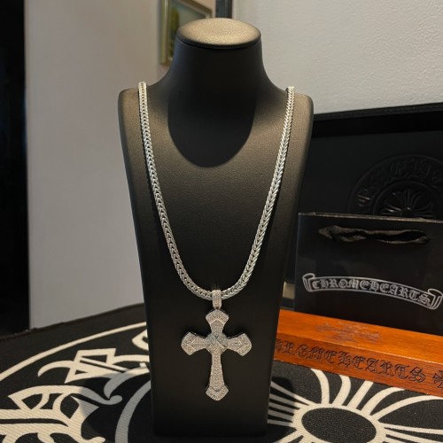 Chrome Hearts Fashion Classic Vintage Cross Pendant Unisex Street Punk Necklace