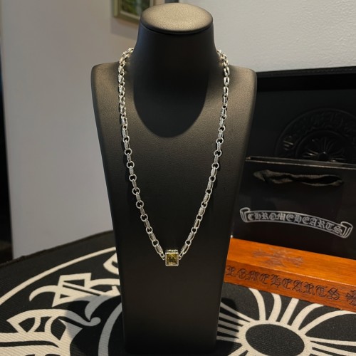 Chrome Hearts Classic Fashion Pendant Necklace Unisex Street Vintage Hollow Chain Necklace