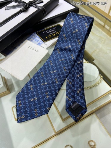 Gucci GG Horse Titles Buckle Silk Tie Classic Men's Tie