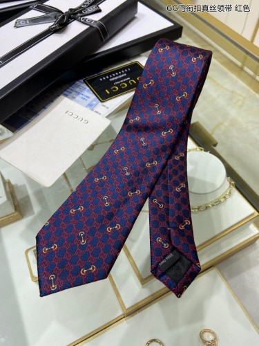 Gucci GG Horse Titles Buckle Silk Tie Classic Men's Tie