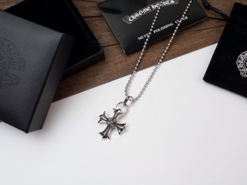 Chrome Hearts New Fashion Vintage Cross Pendant Unisex Casual Street Punk Necklace