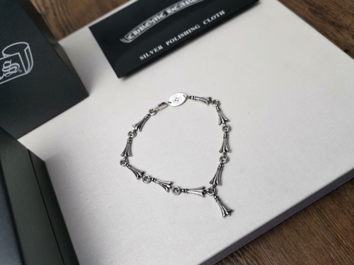 Chrome Hearts Fashion Fishtail Shape Chain Bracelet Unisex Punk Street Bracelet
