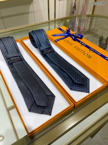 Louis Vuitton Men's Tie Classic Logo Pattern Jacquard Tie