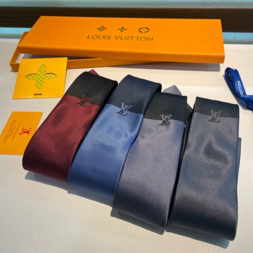 Louis Vuitton Classic Men's Tie Panel Logo Tie