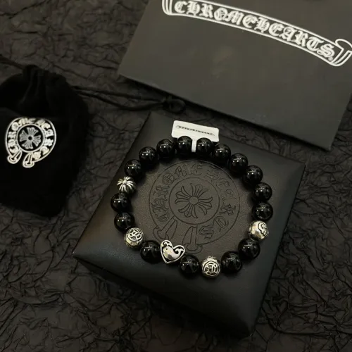 Chrome Hearts Fashion Black Agate Bracelet Unisex Classic Retro Streets Bracelet