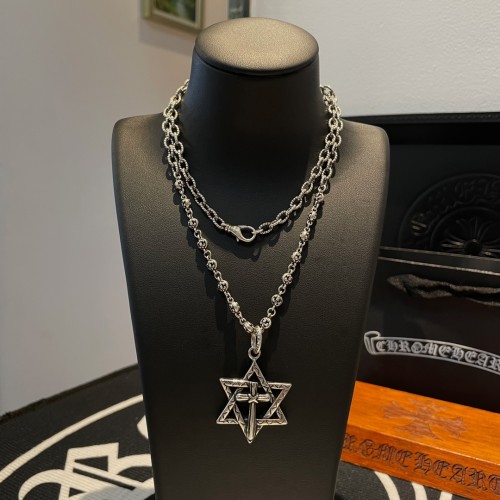Chrome Hearts Fashion Classic Star Pendant Unisex Street Vintage Punk Necklace