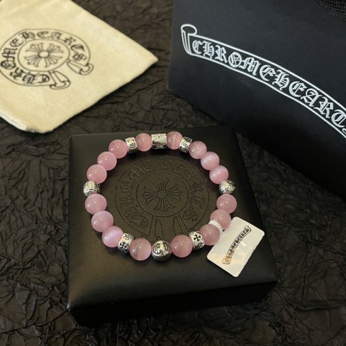 Chrome Hearts New Fashion Pink Agate Bracelet Beautiful Vintage Bracelet