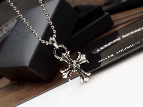 Chrome Hearts New Fashion Vintage Cross Pendant Unisex Casual Street Punk Necklace