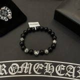 Chrome Hearts Fashion Black Agate Bracelet Unisex Classic Retro Streets Bracelet