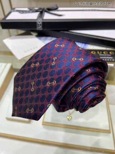 Gucci GG Horse Titles Buckle Silk Tie Classic Men's Tie