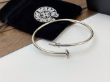 Chrome Hearts Fashion Bullet Head Open Cross Bracelet Retro Punk Bracelet