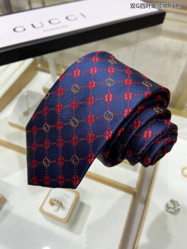 Gucci Classic Men's Tie Double G Clover Tie