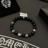 Chrome Hearts Fashion Black Agate Bracelet Unisex Classic Retro Streets Bracelet