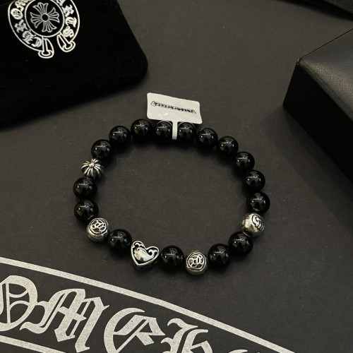 Chrome Hearts Fashion Black Agate Bracelet Unisex Classic Retro Streets Bracelet