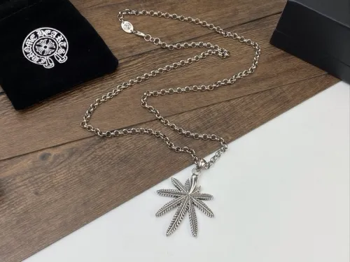 Chrome Hearts Fashion Maple Leaves Pendant Unisex Retro Street Necklace