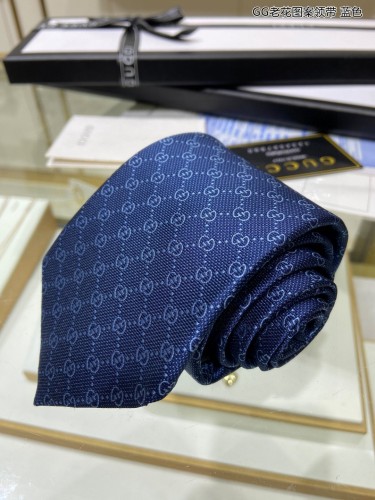 Gucci Classic Double G Logo Jacquard Tie