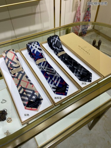Burberry Fashion Men's Tie English Plaid Tie