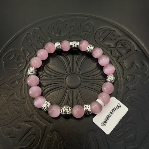 Chrome Hearts New Fashion Pink Agate Bracelet Beautiful Vintage Bracelet