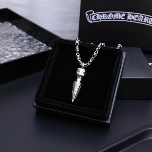 Chrome Hearts Fashion Bullet Head Pendant Unisex Street Vintage Necklace
