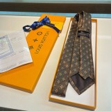 Louis Vuitton Personality Small Logo Jacquard Tie Men's Tie