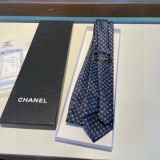 Chanel Exquisite Double C Small Logo Tie for Men's Classic Tie