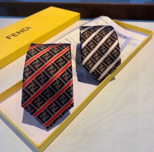 Fendi New FF Jacquard Collar Tie Men's Classic Tie