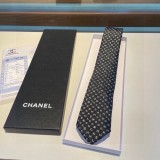 Chanel Exquisite Double C Small Logo Tie for Men's Classic Tie